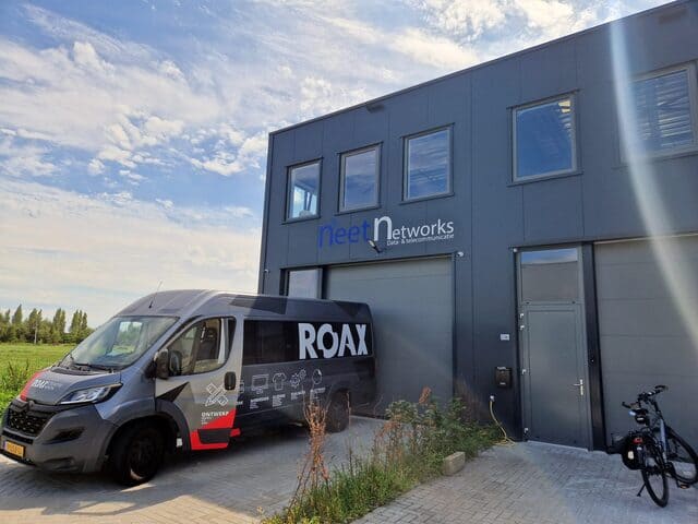 Gevelreclame voor bedrijfspand Networks, ROAX Schoonhoven